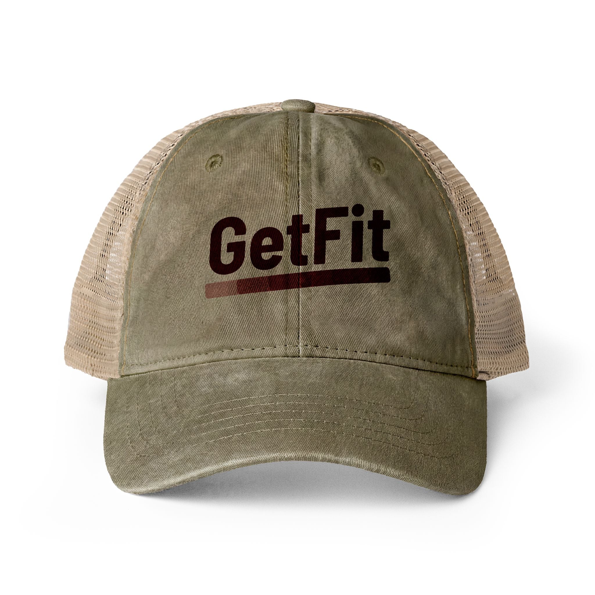 GetFit Washed Mesh-Back Hat