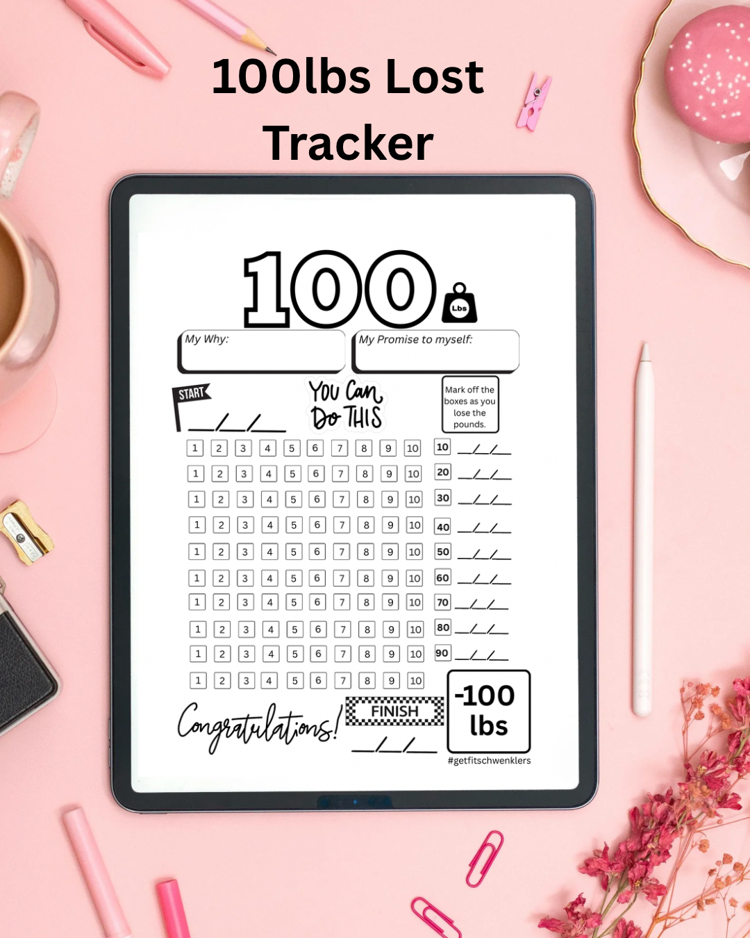 100lbs Weight Loss Tracker