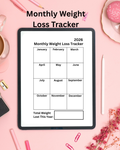 Monthly Weight Loss Tracker